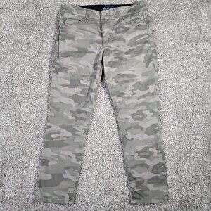 Democracy Women Camo Ab Technology Skinny Ankle Pants Green Size 8 Modern Casual